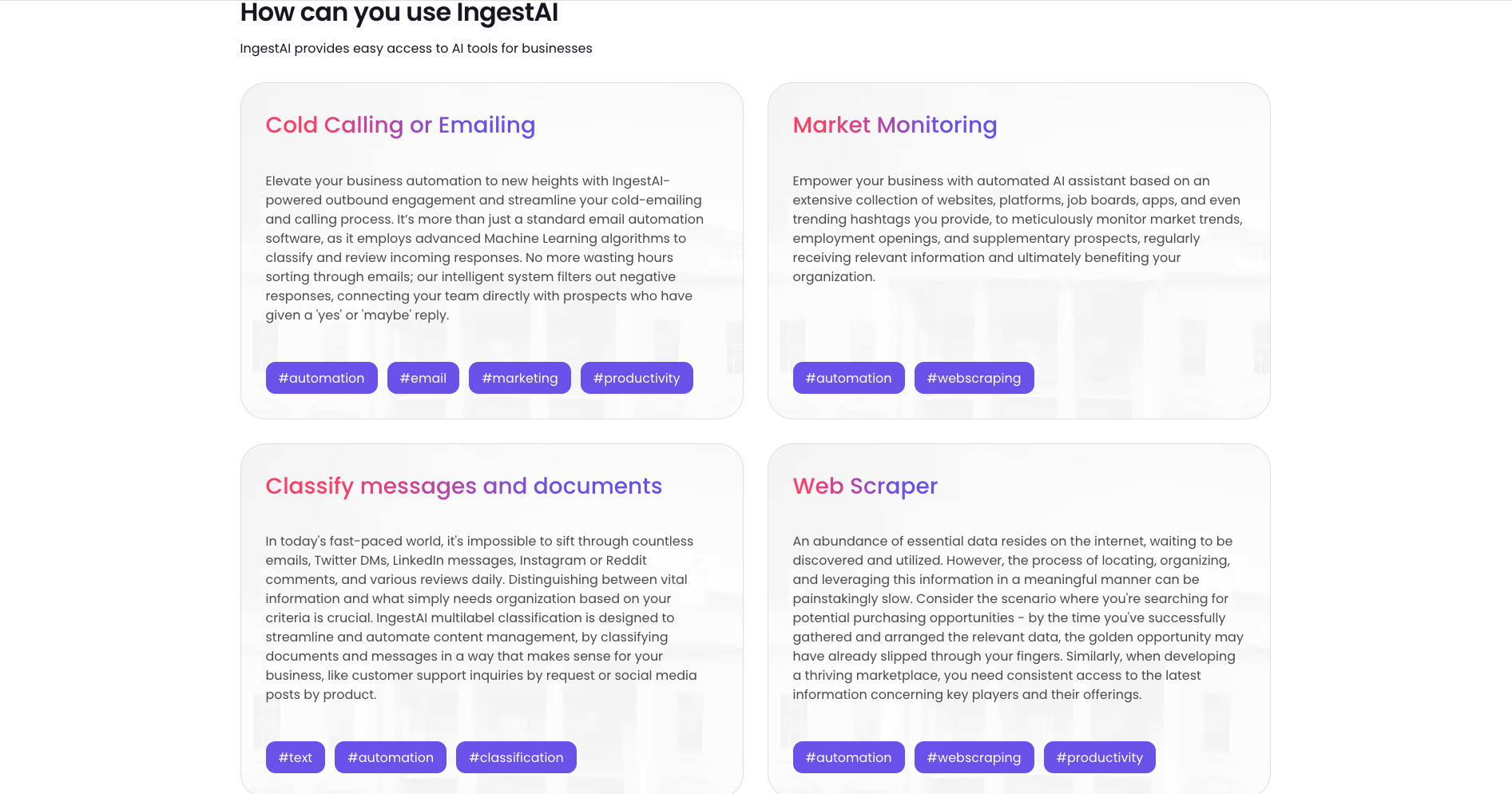 IngestAI: Semplifica la Gestione dei Tuoi Progetti